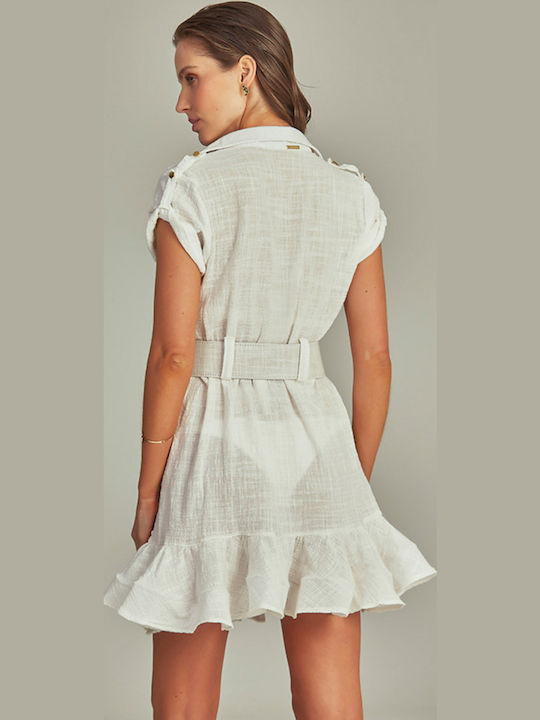 Empress Women's Mini Dress Beachwear Off White