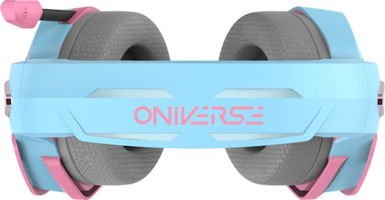 Oniverse Oniverse Over Ear Gaming Headset cu conexiune 3,5mm Diva Pink pentru PC / PS4 / PS5 / XBOX