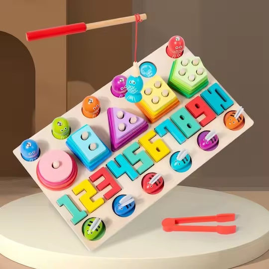 Creative Joc Educațional Litere și numere din Lemn pentru 3+ ani Ani