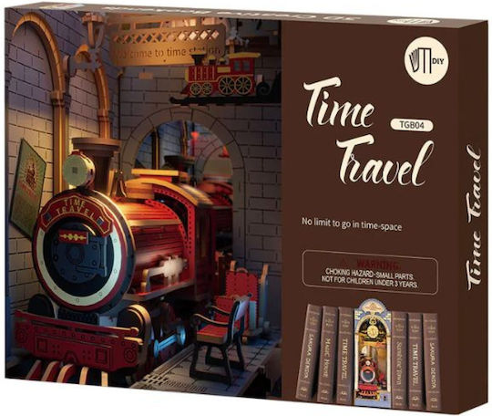 Robotime Παιχνίδι Κατασκευών Ξύλινo Time Travel Miniature Bookend για Παιδιά 14+ Ετών