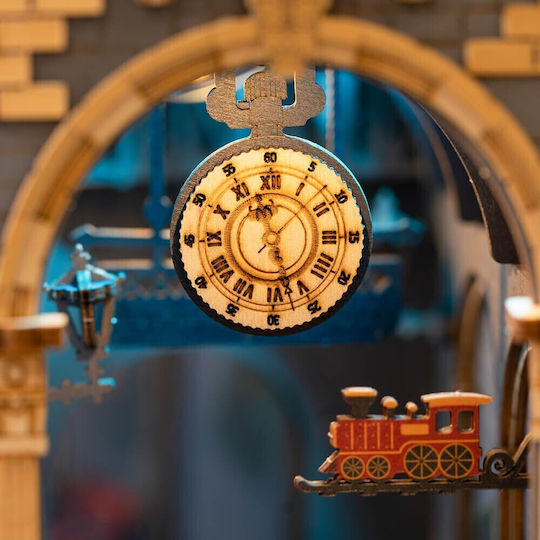 Robotime Παιχνίδι Κατασκευών Ξύλινo Time Travel Miniature Bookend για Παιδιά 14+ Ετών