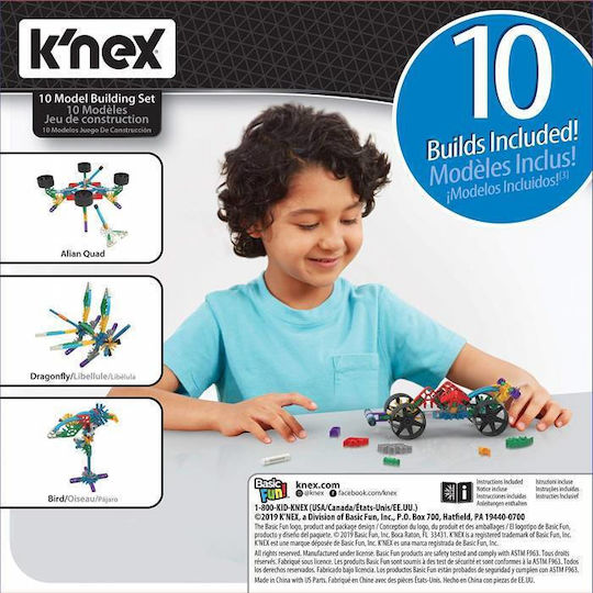 K'Nex Παιχνίδι Κατασκευών Πλαστικό Build it! (10 in 1) για Παιδιά 5+ Ετών