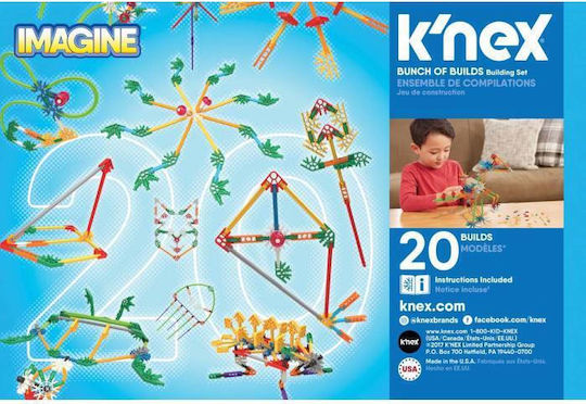 K'Nex Jucărie de Construcție din Plastic Bunch of Builds pentru Copii 5+ ani+ Ani