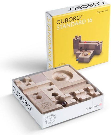 Cuboro Παιχνίδι Κατασκευών Ξύλινo Μαρμάρινες Διαδρομές Cuboro