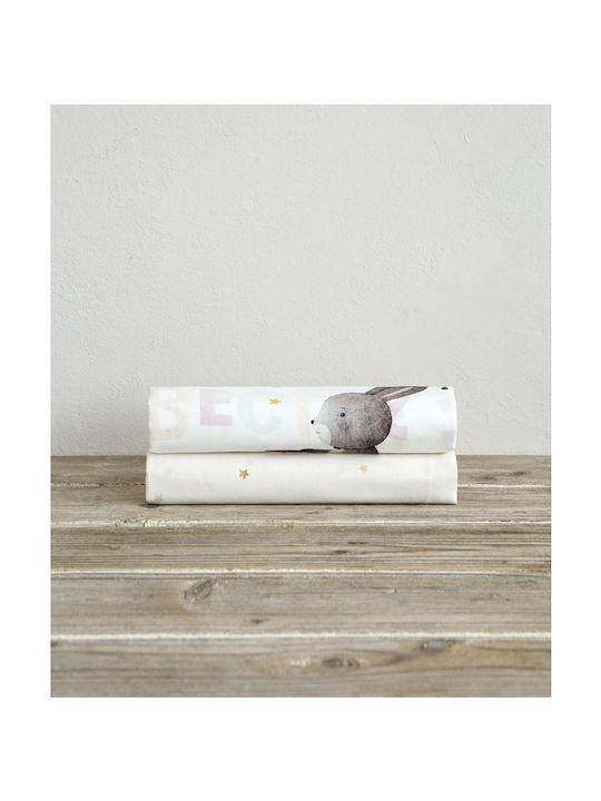Nima Little Adventure Seturi de cearșafuri pentru bebeluși Pentru Cradle Bumbac Multicolore 70x110buc 2buc