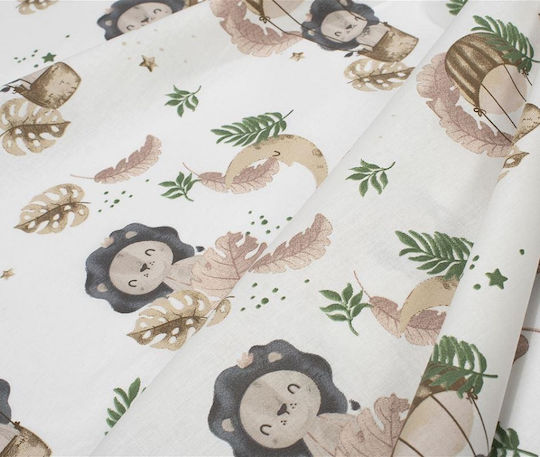 Dimcol Cearșaf pentru bebeluși Pentru Cradle Bumbac Bej Bej 80x110buc