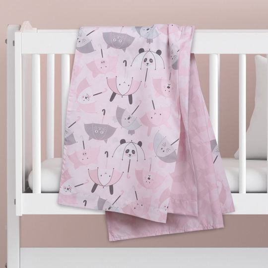 Das Home Baby Sheets Set Cradle Cotton Pink 70x120cm 2pcs