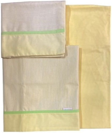 Ninetta Bebe Set Baby Sheets Crib Cotton White 70x140cm 3 Pieces