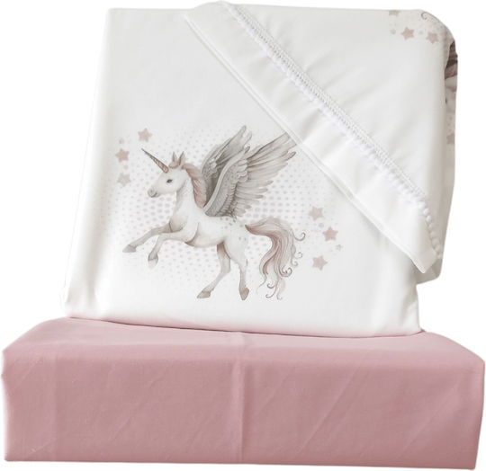 Borea Set Lenjerie De Patut Bebe Alb 120x160cm Borea Set Lenjerie De Patut Bebe Alb 120x160cm
