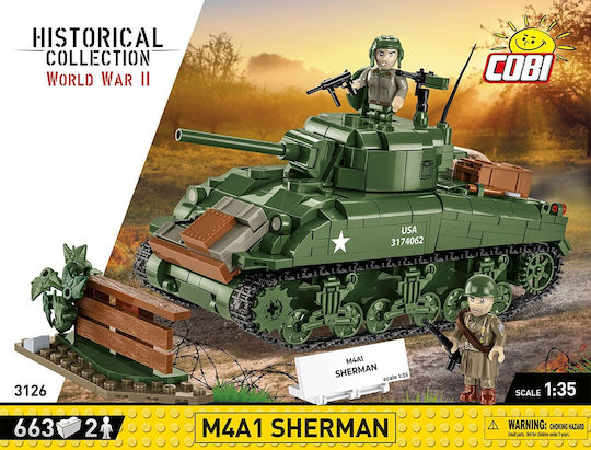 Cobi Bausteine M4a1 Sherman 663Stück
