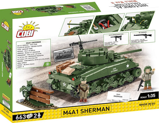 Cobi Bausteine M4a1 Sherman 663Stück