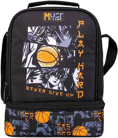 Must Team Yummy Kinder Lunchtasche Isoliert 7l Schwarz 22x16x28cm