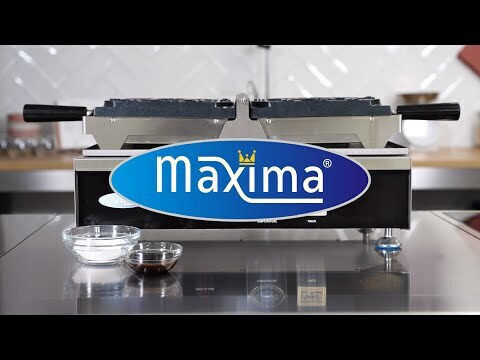 Maxima Επαγγελματική Βαφλιέρα Μονή για Βάφλες σε Σχήμα Ξυλάκι 09374191