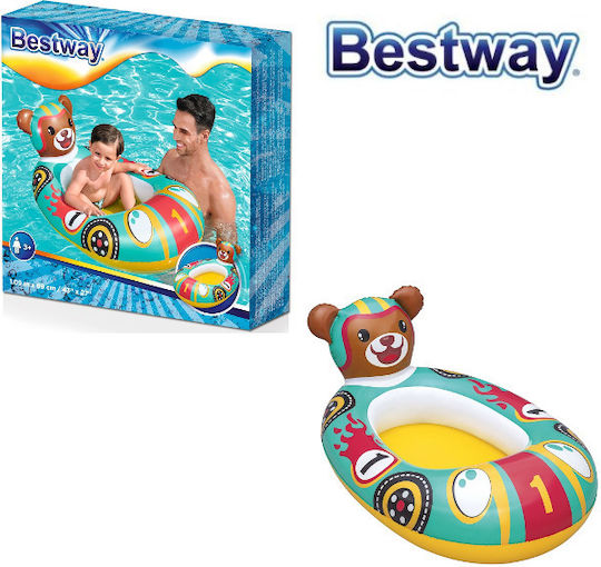 Bestway Παιδική Φουσκωτή Βάρκα 109x69εκ. Αρκουδάκι