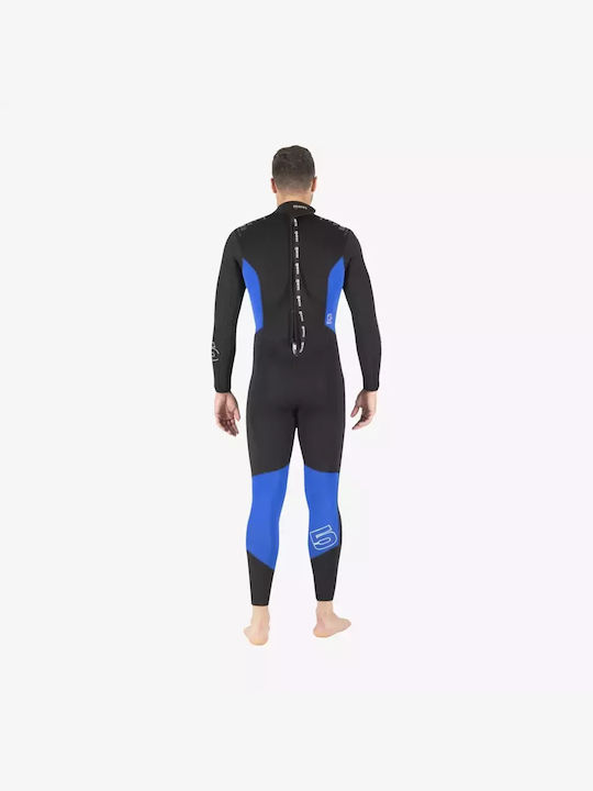 Mares Black Zip Wetsuit for Diving Double Thickness with Zip Black 5mm