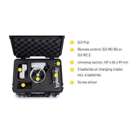Bowers & Wilkins Βαλίτσα Μεταφοράς Μαύρη για DJI Flip