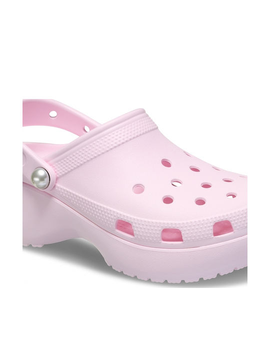 Crocs Classic Pearl Γυναικεία Σαμπό Ροζ
