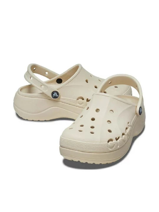 Crocs Baya Damen Clogs Beige