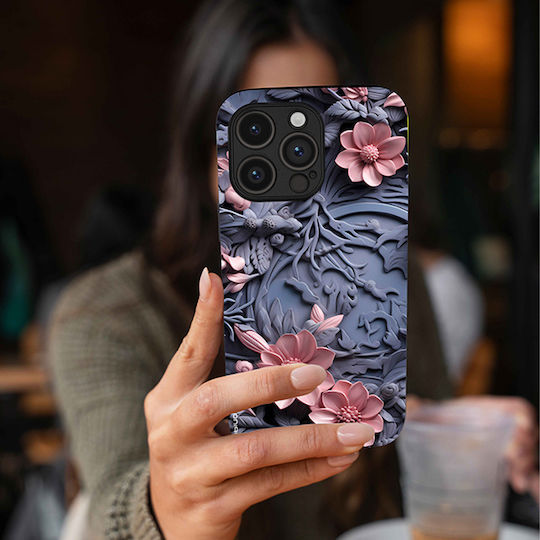 Sonique 3D Flower Series Case for Motorola Moto G35 5G Pink 02