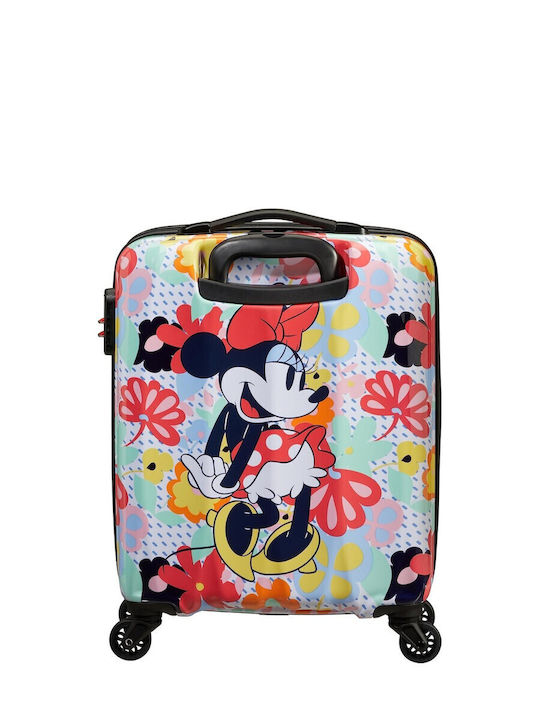 American Tourister Minnie Kids Cabin Hard Red Suitcase With 4 Wheels Height 55cm