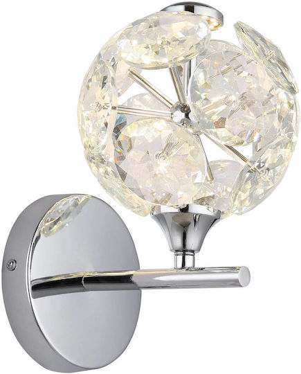 Globo Lighting Φωτιστικό Τοίχου Ασημί Globo Lighting Φωτιστικό Τοίχου Ασημί