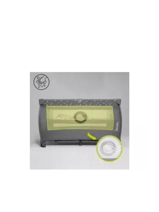 Lionelo Stefi Plus Playpen 2 Levels with Mattress Olive Green