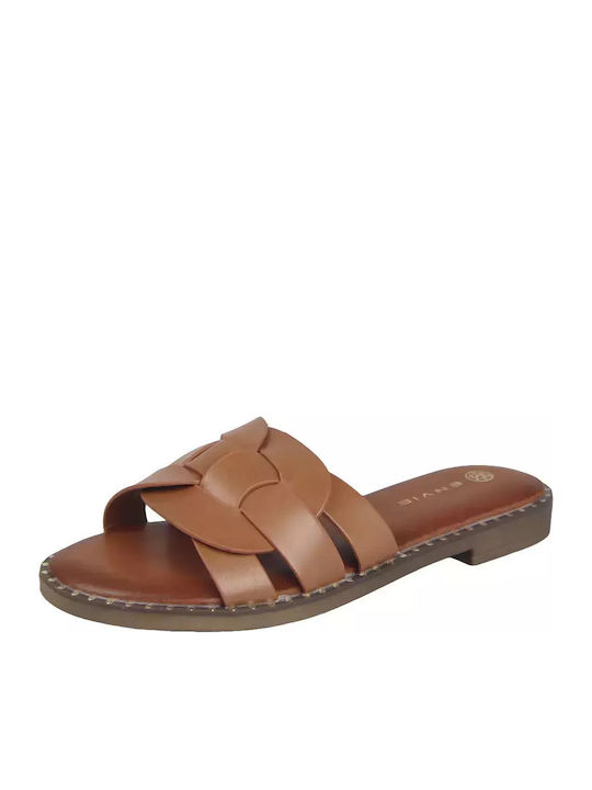 Women's Flat Sandals in Brown Color