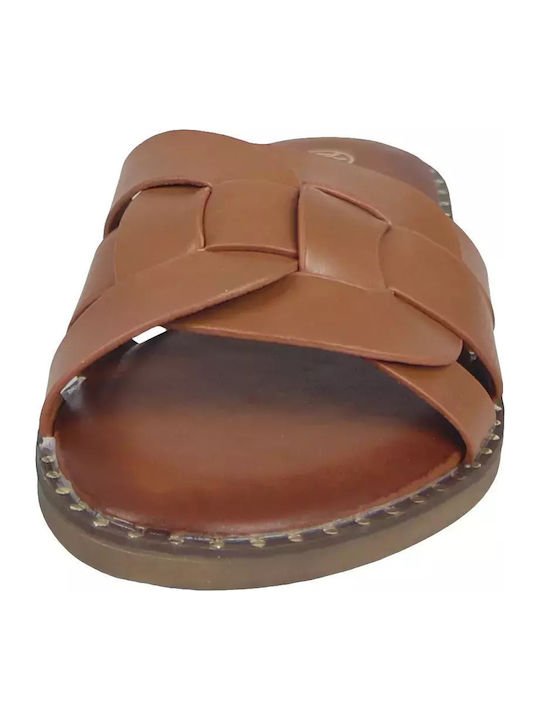 Women's Flat Sandals in Brown Color