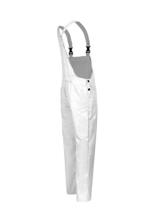 Stenso Work Coveralls Dungarees White