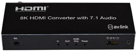 Avlink 128.518uk 8k HDMI Audio-Extraktor