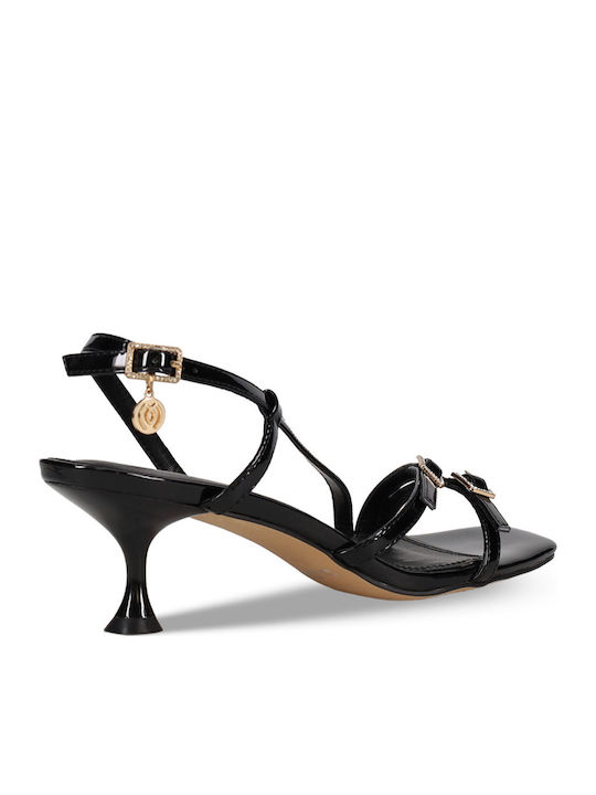 Sandals from Patent Leather Black