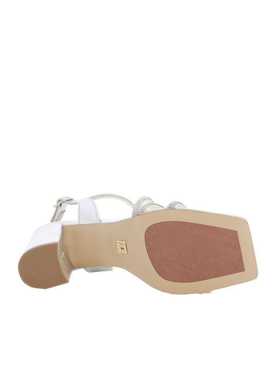 Leder Sandalen Silber