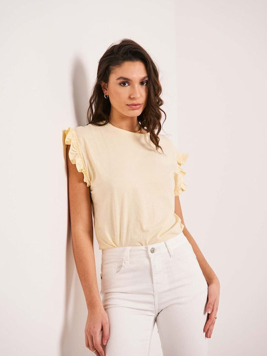 Women's Jean Trousers Flared White