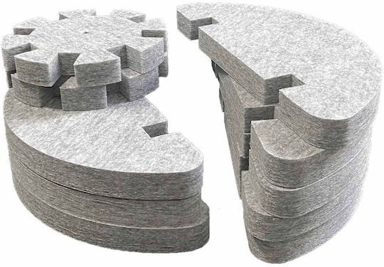 Audiodesigner Radial Sphere 5 Grey Set Audio Treatment Panel (2 Pieces) 50cm x 50cm in Grey Color