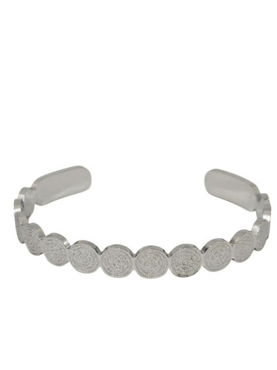 Women's Bracelet Handcuffs Stainless Steel Gold Plated 6.5cm