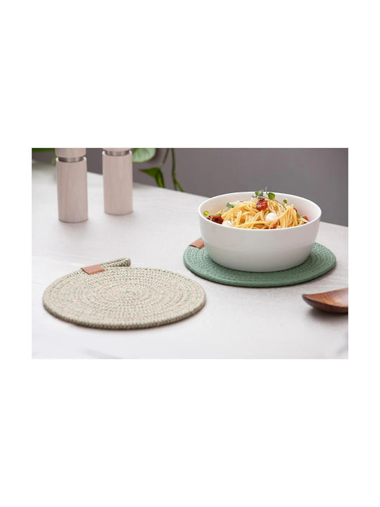Ladelle Platzdeckchen Rund Stoff Beige 2Stück