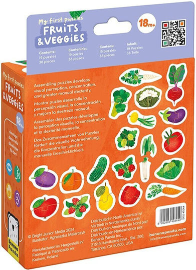 Παιδικό Puzzle Fruits & Veggies Banana Panda