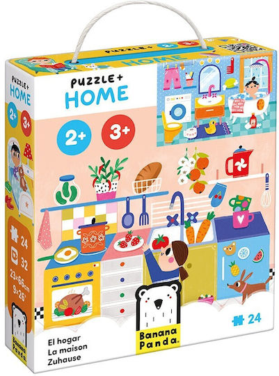 Puzzle pentru Copii Home pentru 2+ ani+ Ani 24buc Banana Panda