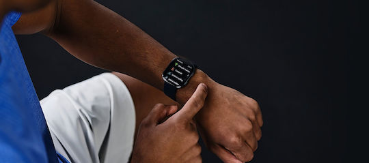 Amazfit Bip 6 46мм Водоустойчив Смартчасовник с Пулсомер (Черен)