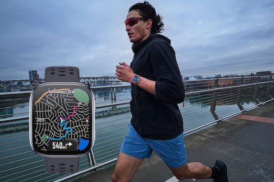 Amazfit Bip 6 46мм Водоустойчив Смартчасовник с Пулсомер (Черен)