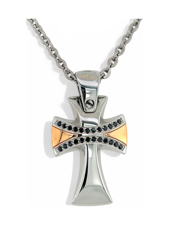 Zancan Men's Cross from Steel