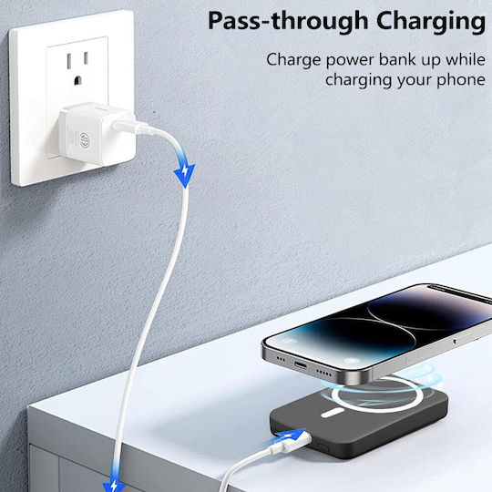 Treqa TR-966 Power Bank 5000mAh with USB-A Port Power Delivery / Quick Charge 3.0 Black