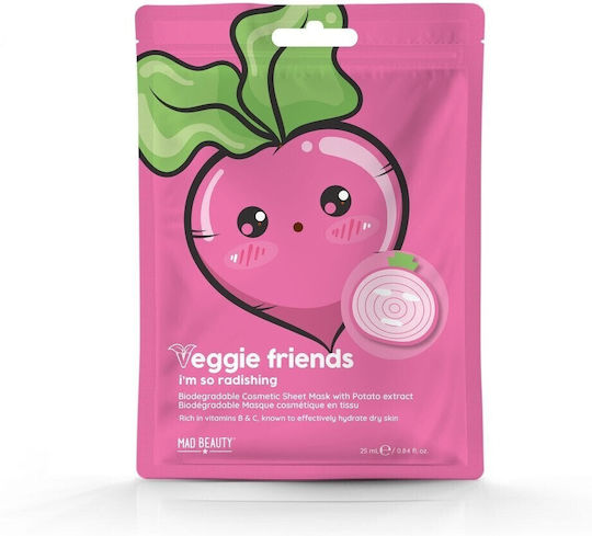 Mad Beauty Veggie Friends Sheet Μάσκα Προσώπου για Ενυδάτωση