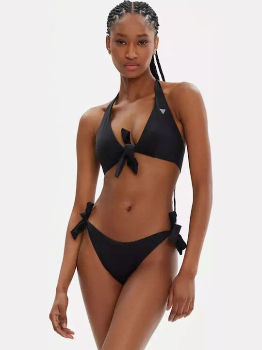 Padded Triangle Bikini Top Black