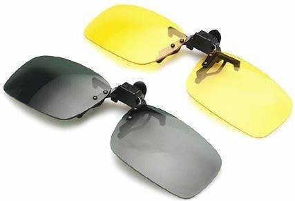 Clips on Siks Polarized Glasses Replacement Lenses Ideal Daytime Driving Yellow and Black Set