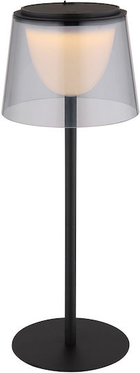 Globo Lighting Metal Table Lamp with Black Shade and Base
