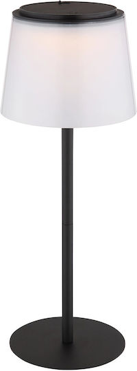 Globo Lighting Metal Table Lamp with Black Shade and Base