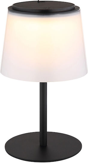 Globo Lighting Metal Table Lamp with Black Shade and Base