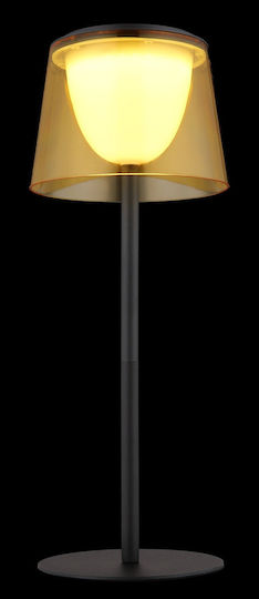 Globo Lighting Metal Table Lamp with Black Shade and Base
