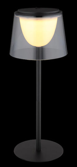 Globo Lighting Metal Table Lamp with Black Shade and Base